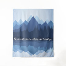 Bergreflektionen Design Wandteppiche