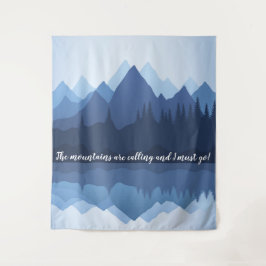 Bergreflektionen Design Wandteppiche