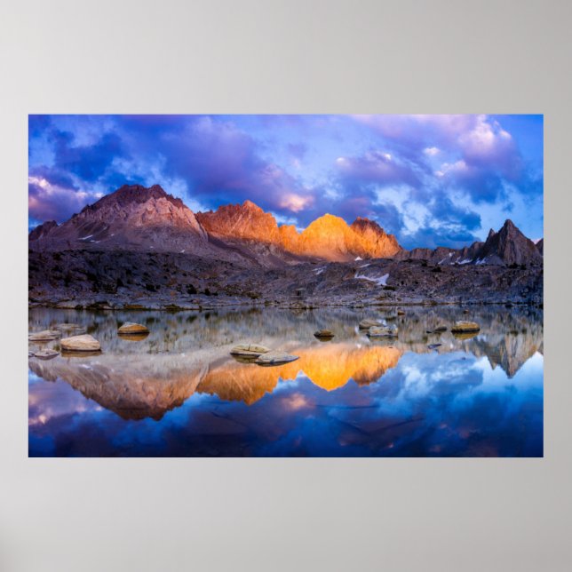 Bergreflexion, Kalifornien Poster (Vorne)