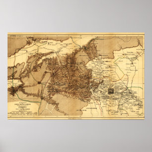 Bergregion Nord und West der China Peking Poster