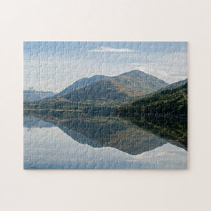 Bergregionen in Loch Creran - Schottland Puzzle