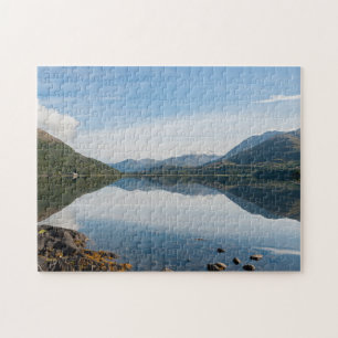 Bergregionen in Loch Creran - Schottland Puzzle