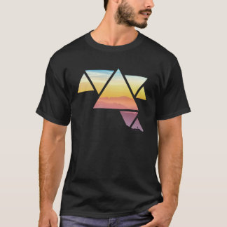 Bergreise Prächtig Abstrakt Wandern Prisma Dreieck T-Shirt