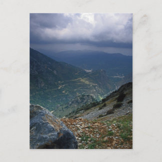 Bergschlucht auf der Insel Kreta Postkarte