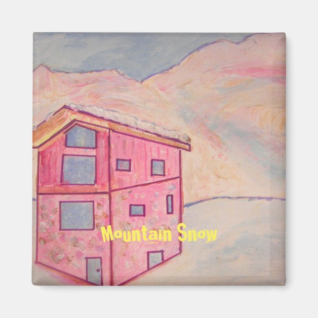 Bergschnee Magnet (Vorne)