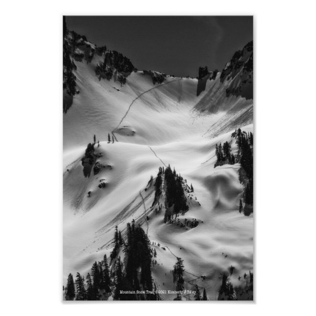 Bergschneeweg Fotodruck (Vorne)