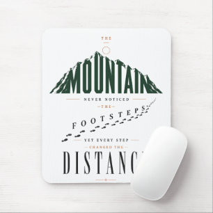 Bergschritte Distanz Zitat Mousepad