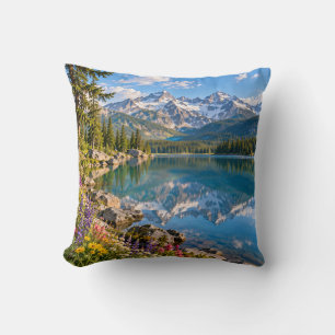 Bergsee Alpenlandschaft Kissen
