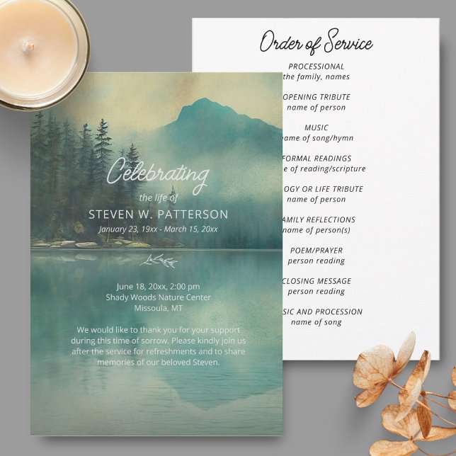 Bergsee, Beerdigung des Programms zur Beerdigung d Einladung (Von Creator hochgeladen)