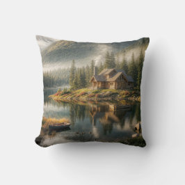 Bergsee Cabin mit Rowboat Kissen