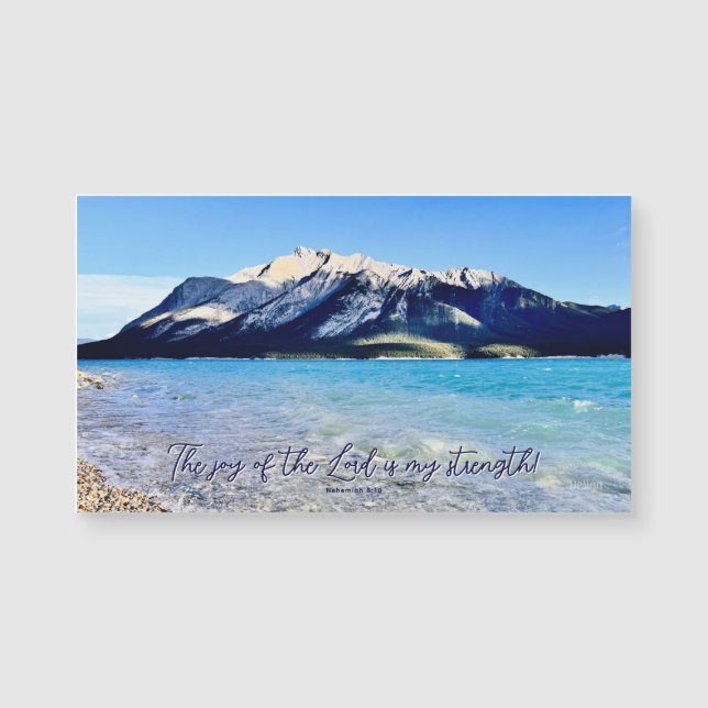 Bergsee Freude des Herrn Inspirierender Magnet (Vorderseite)
