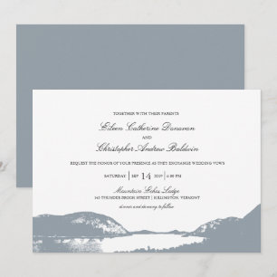 Bergsee Hochzeit Einladung