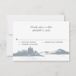 Bergsee | Hochzeit RSVP Karte