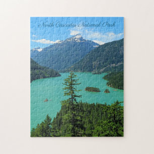 Bergsee-Landschaft im Nordatlantik Puzzle