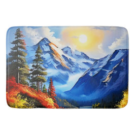 Bergsee: Landschaftliche Sicht Badematte