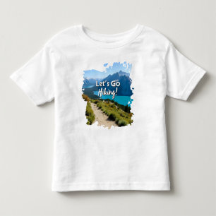 Bergsee Lass uns Wandern gehen Kleinkind T-shirt