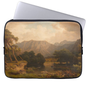 Bergsee mit Herons - Heinrich Funk Laptopschutzhülle
