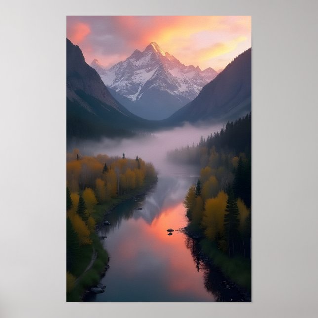 Bergsee Poster (Vorne)
