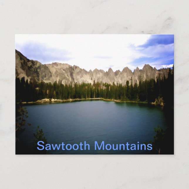 Bergsee Postkarte (Vorderseite)