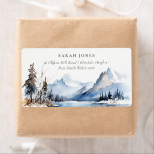 Bergsee Winterschnee Landschaft Adresse