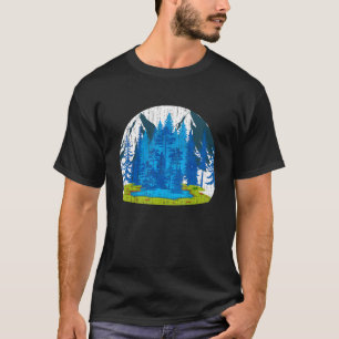 Bergsee-Zauber im Wald Wandern neben dem Wasser T-Shirt