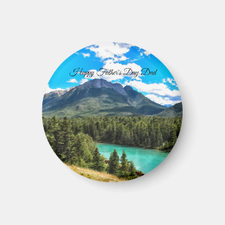 Bergseelandschaft zum Vatertag Magnet