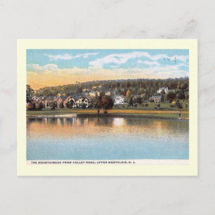 Bergseite von Valley Rd, Montclair, NJ Vintage Postkarte