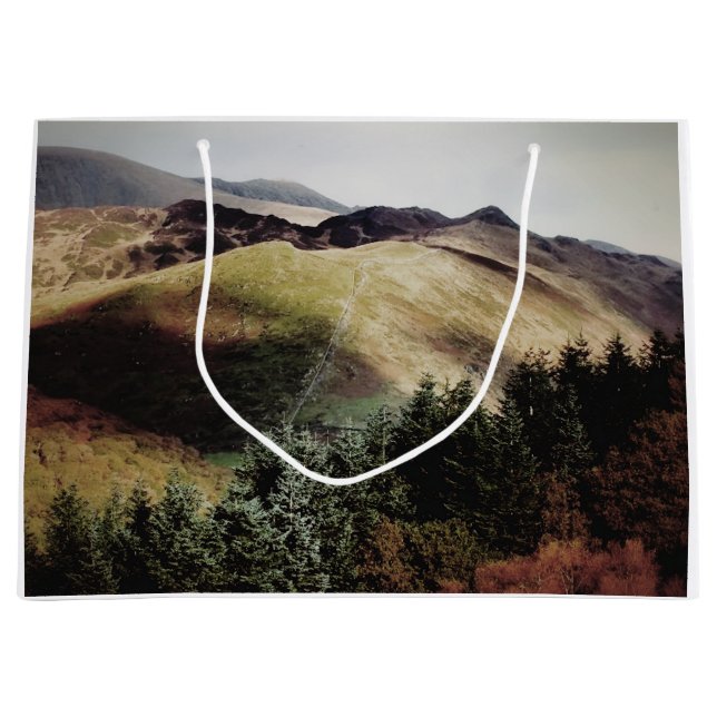 BERGSICHT AUF WALEN GROßE GESCHENKTÜTE (Vorderseite)