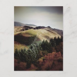 BERGSICHT AUF WALEN POSTKARTE