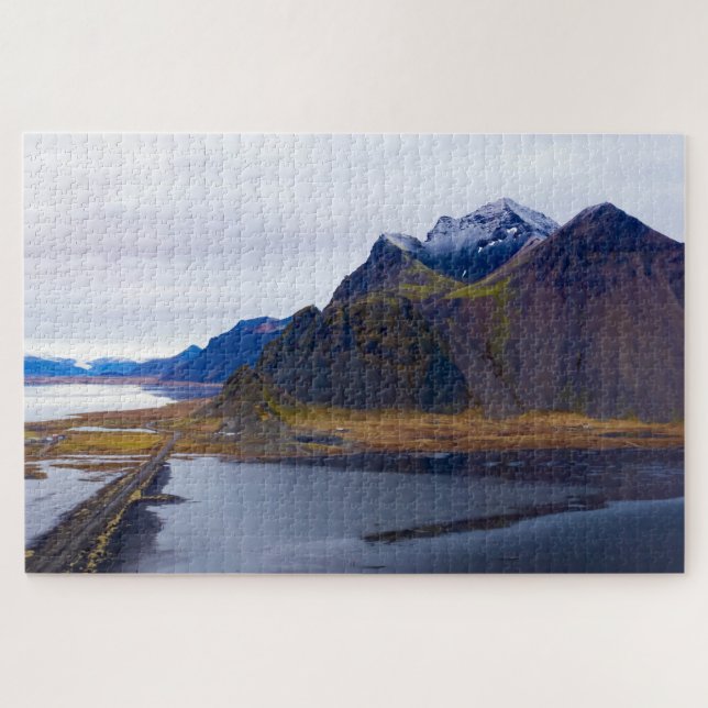 Bergsicht in Island Puzzle (Horizontal)