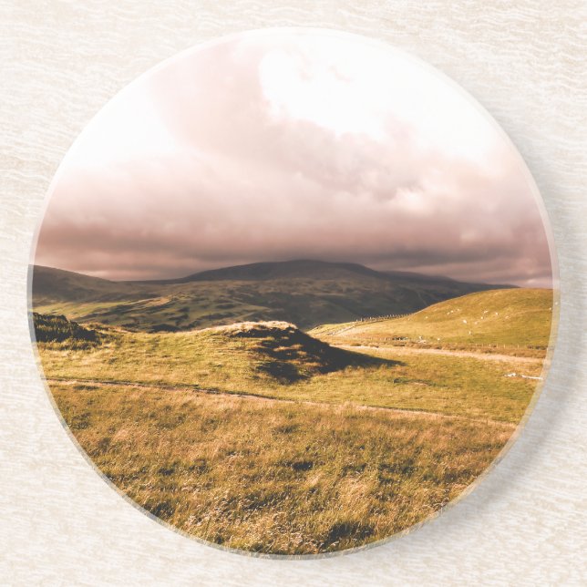 BERGSICHT, WALES SANDSTEIN UNTERSETZER (Vorne)