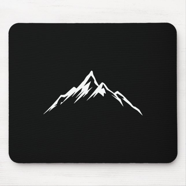 Bergskifahren Bergsteigen Mountainbiker Mousepad (Vorne)