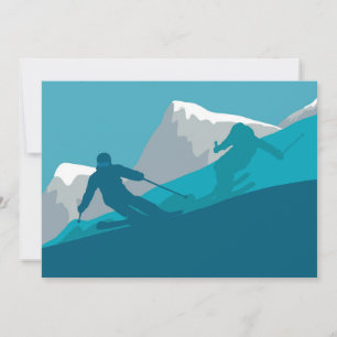 Bergskifahren Sport Einladung