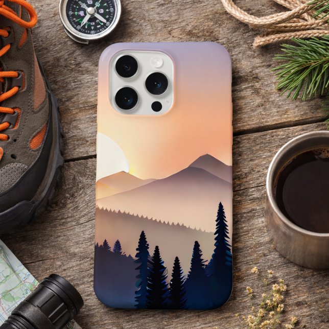 Bergsonneaufgang iPhone Hülle (Von Creator hochgeladen)