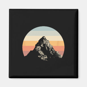 Bergsonnenuntergang Kreis Regenbogen Outdoor Natur Magnet