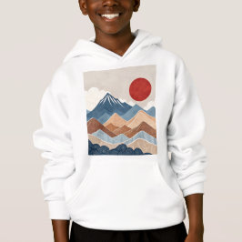 Bergsonnenuntergangs-Schönheit Hoodie