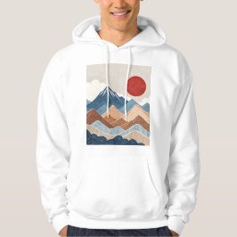 Bergsonnenuntergangs-Schönheit Hoodie