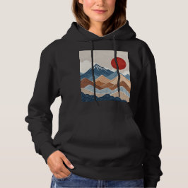 Bergsonnenuntergangs-Schönheit Hoodie