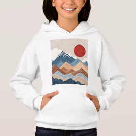 Bergsonnenuntergangs-Schönheit Hoodie