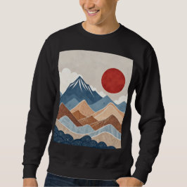 Bergsonnenuntergangs-Schönheit Sweatshirt
