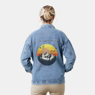 Bergsonneuntergang jeansjacke
