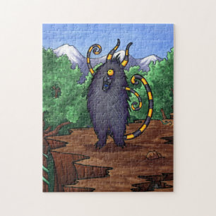 Bergspitzen-Monster - Feeping Geschöpfpuzzlespiel Puzzle