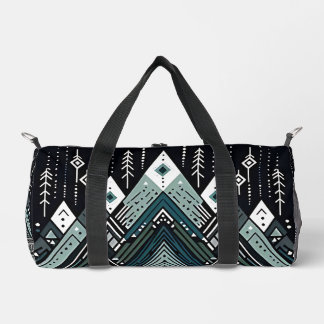 Bergspitzen Tribal Geometric Duffle Bag