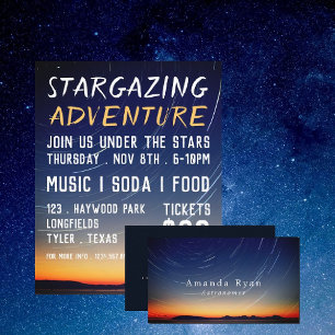 Bergstars, Planetarium-Eventwerbung Flyer
