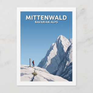 Bergstation Karwendelbahn Mittenwald Deutschland Postkarte