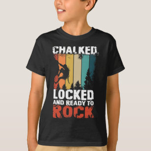Bergsteigdesign für einen Kletterer T-Shirt