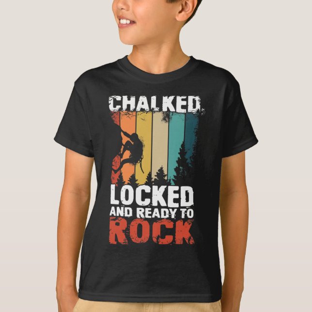 Bergsteigdesign für einen Kletterer T-Shirt (Vorderseite)
