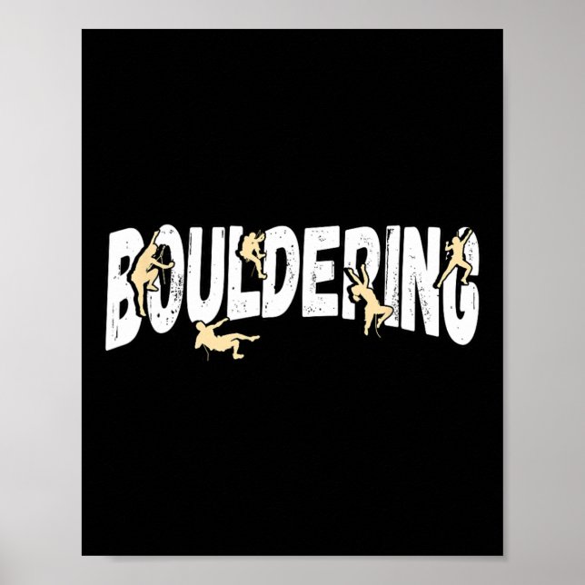 Bergsteigen Bouldern  Poster (Vorne)