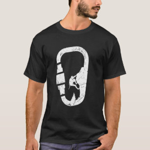 Bergsteigen Carabiner Bouldering Rock Climbi T-Shirt