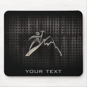 Bergsteigen; Cooles Schwarzes Mousepad